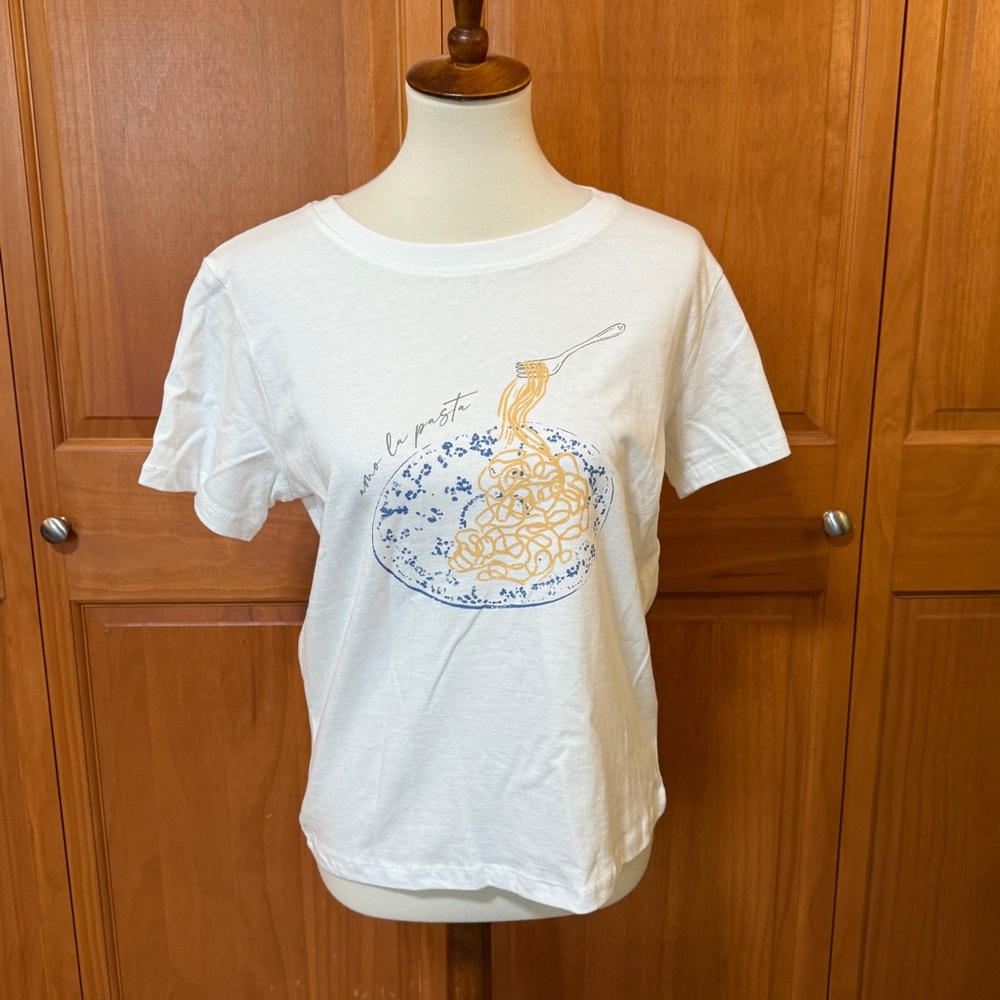 C&C California White Graphic Pasta Tee
